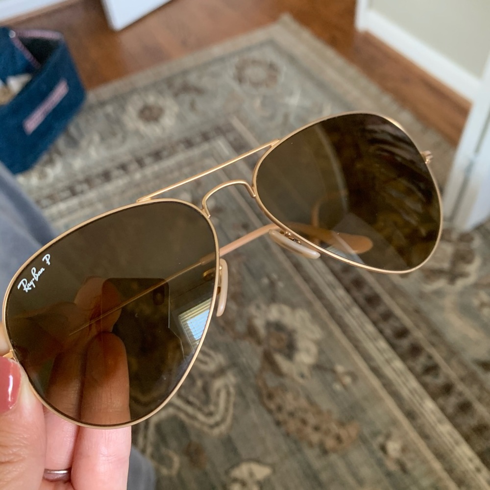 Polarized Ray-Ban aviators